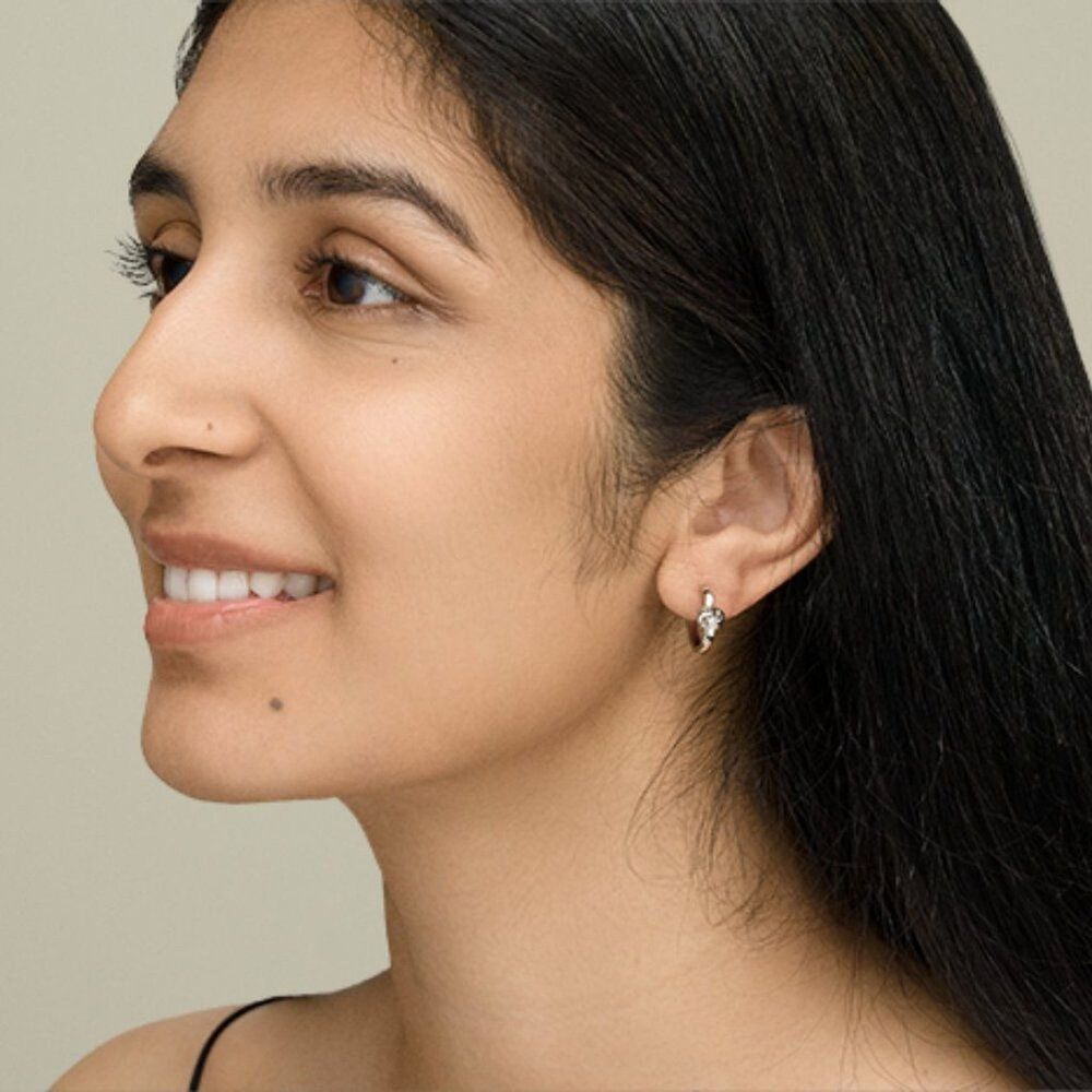 Knot Detail Ring Earrings 14k Gold Plated Brass 14k Gold Post Korean Minimalist